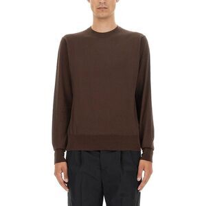 PT TORINO Men's Classic Crew Neck Knit Sweater Men BROWN Sweaters & Cardigans